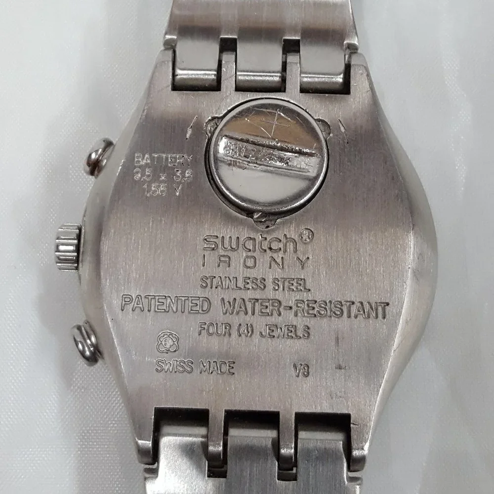 Swatch Irony V8 Quartz Chronograph Double Level Wristwatch YCS109 AG 2005